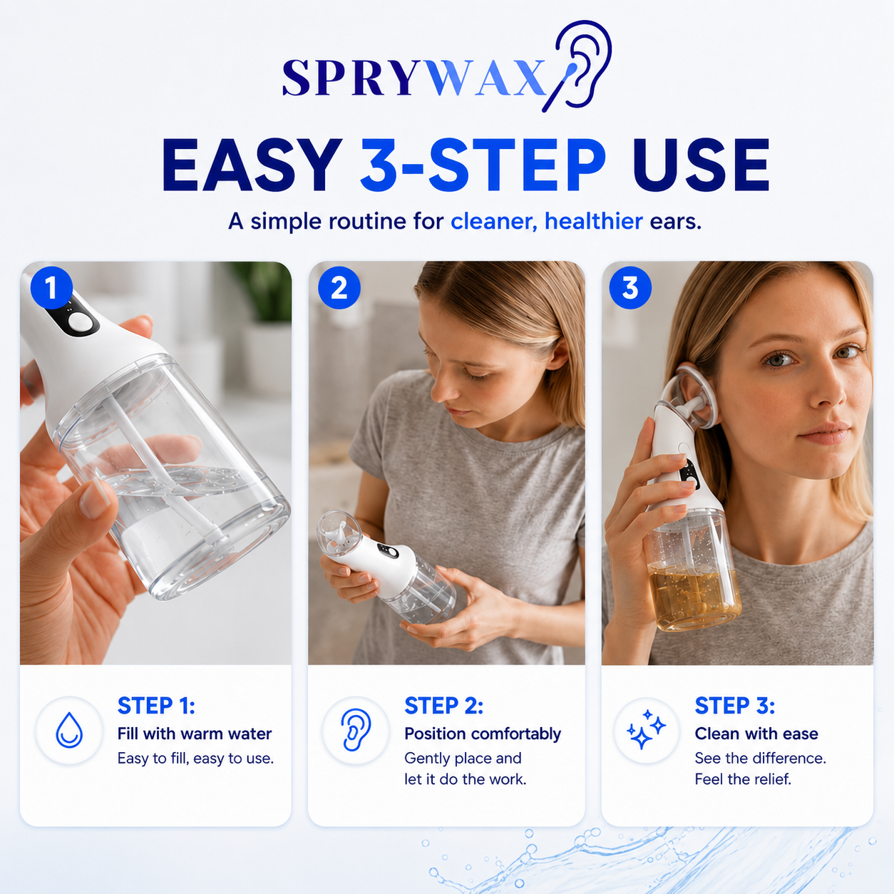 SpryWax™ Electric Ear Cleaning Irrigator